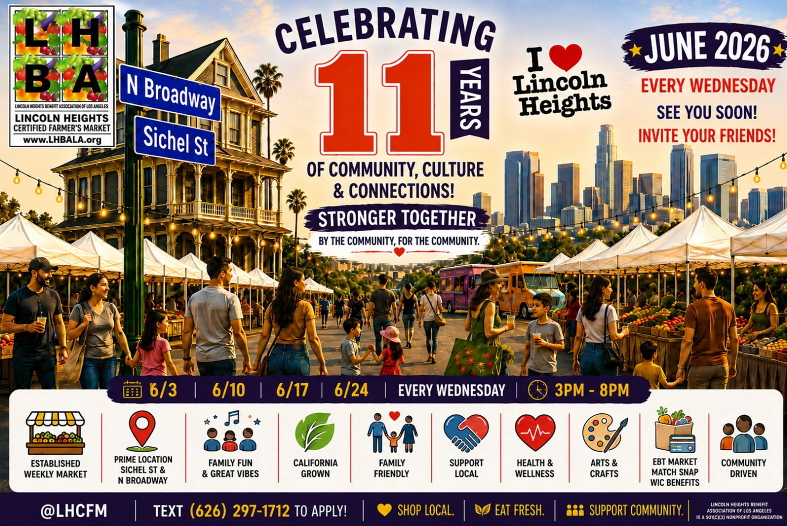 Lincoln Heights Certified Farmers Market — Celebrating 11 Years, June 2026